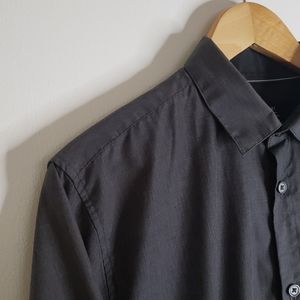 Men's Medium grey button down shirt slim fit